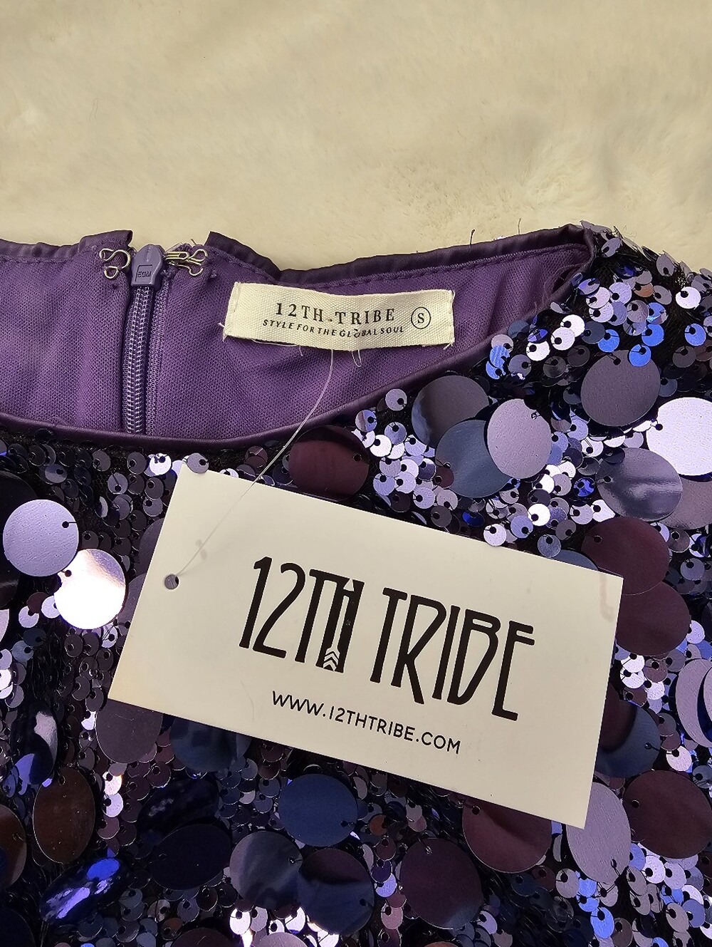 New 12th Tribe Pippa Payette Long Sleeve Mini Dress Size Small - Picture 9 of 12